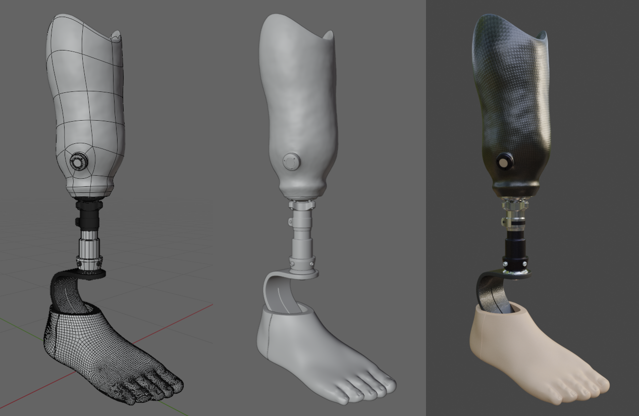 Prosthetic leg image