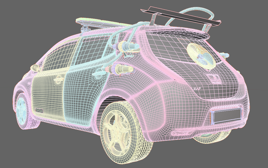 Car Asset Wireframe Image 2